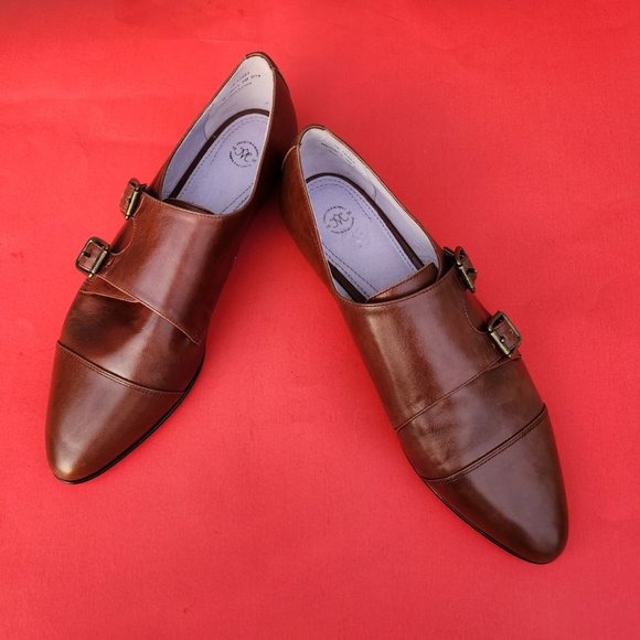 Johnston & Murphy 1850 Women's Brown Leather Shoes S 9M - Picture 2 of 8